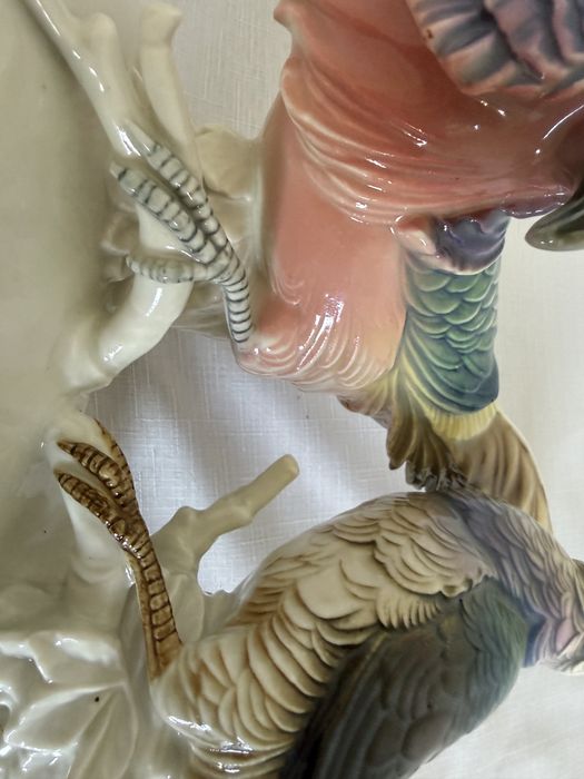 Porcelanowa figurka bażantów Karl Ens