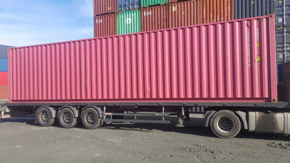 KONTENER morski magazynowy, 40 ft HC, 12 m podwyższony używany
