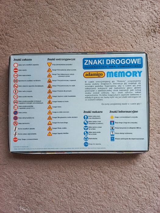 Memory edukacyjna gra towarzyska