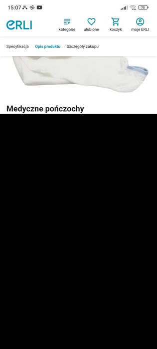 Medyczne pończochy uciskowe