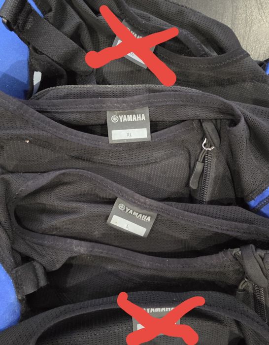 1 L e 1 XL Coletes zde proteção Original Yamaha GYTR