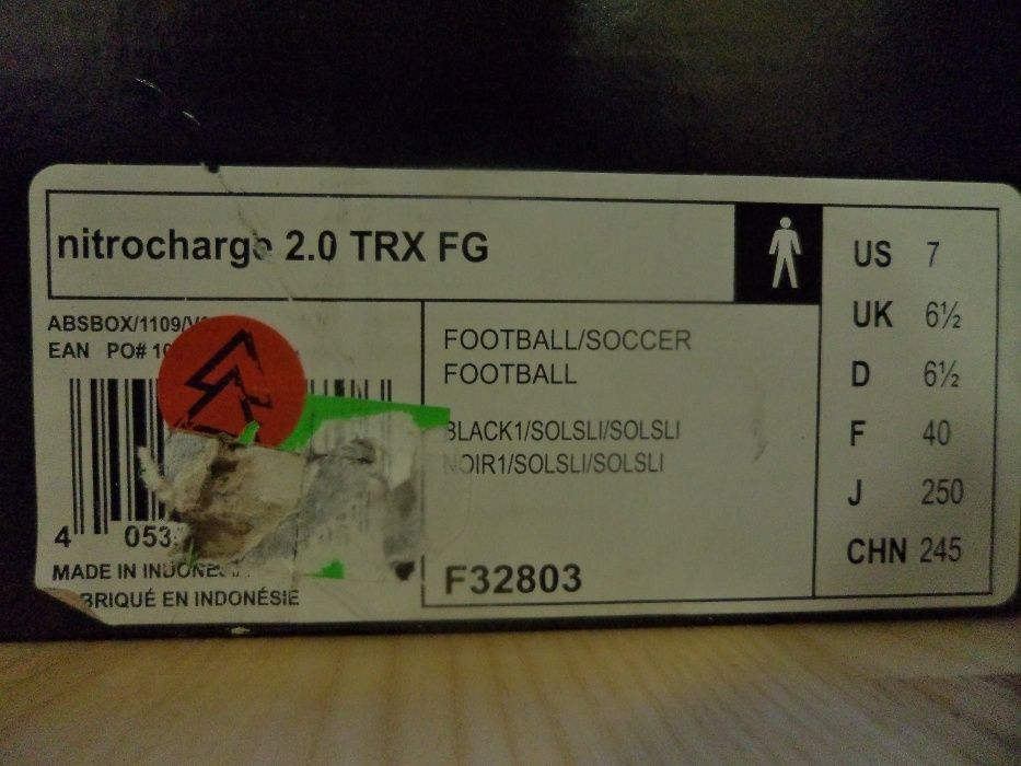 korki ADIDAS NITROCHARGE 2.0 oryginał NOWE rozm 40
