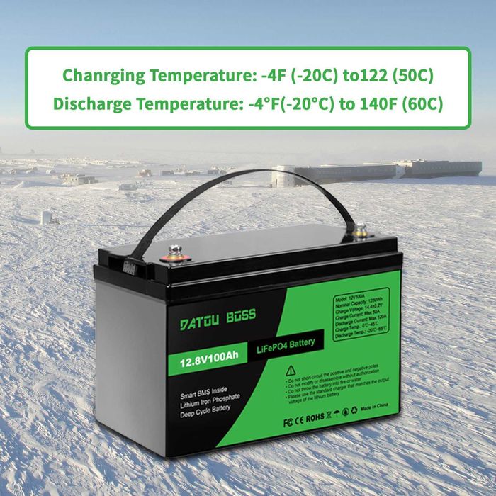 Акумулятор LiFePo4 DatouBoss 12В 100А - Літій-залізо-фосфатний