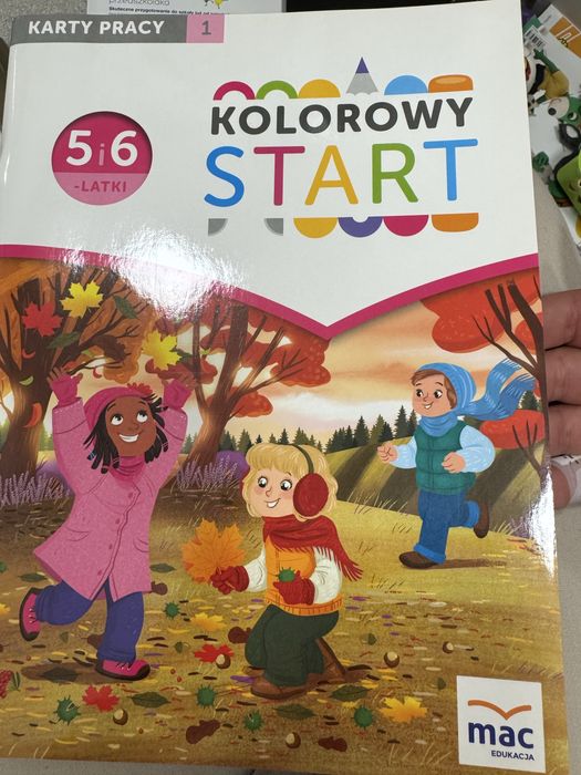 Kolorowy start 5 i 6 latki karty pracy 1 MAC plus karty prscy dla 3 l