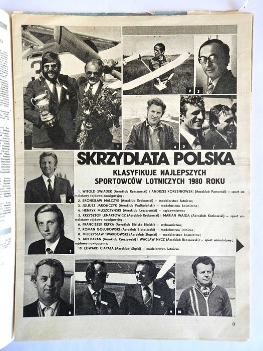 Skrzydlata Polska 51-52 / 1980 okładka - stewardesa LOT-u