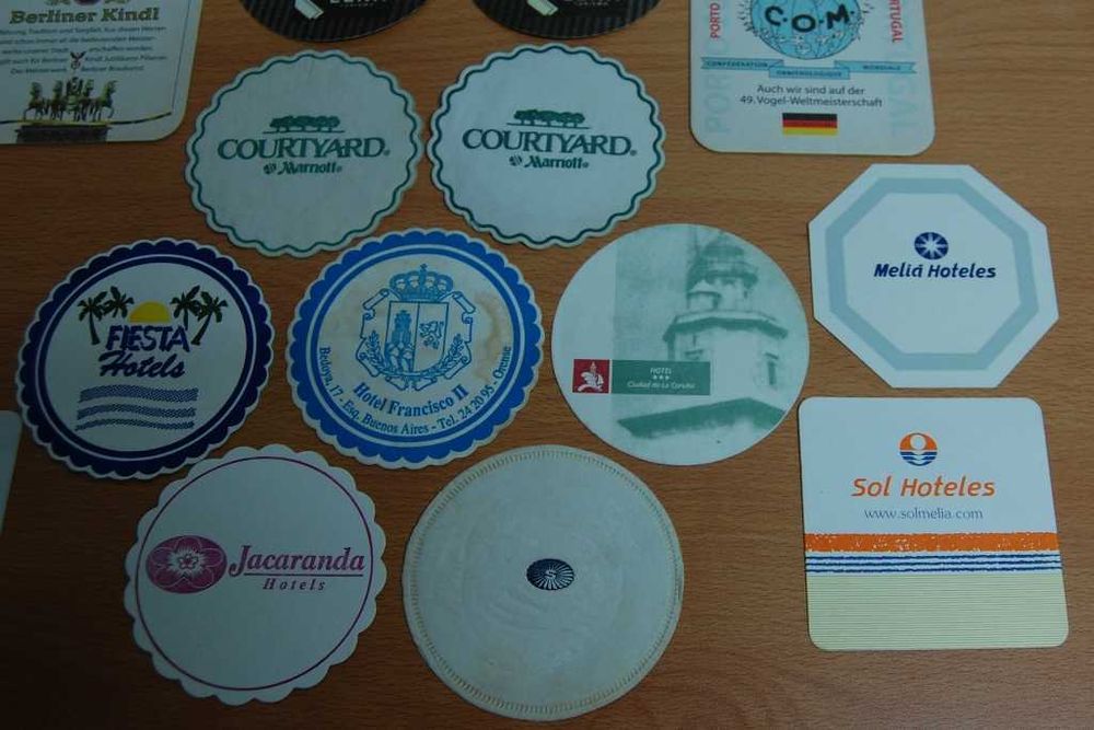 Bases de copos temáticas para colecionadores