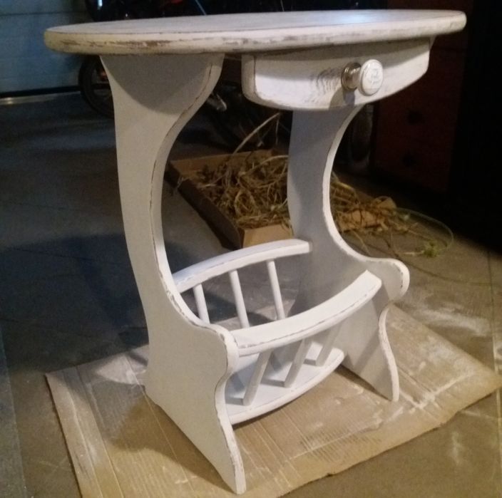 Szafka komoda, stolik drewniany 60 cm wys, blat 54x37