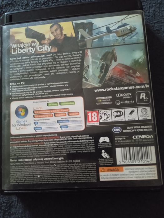 Grand Theft Auto IV Gta 4 PC PL Zestaw