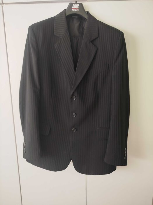 Czarna, elegancka męska marynarka, Modex, L