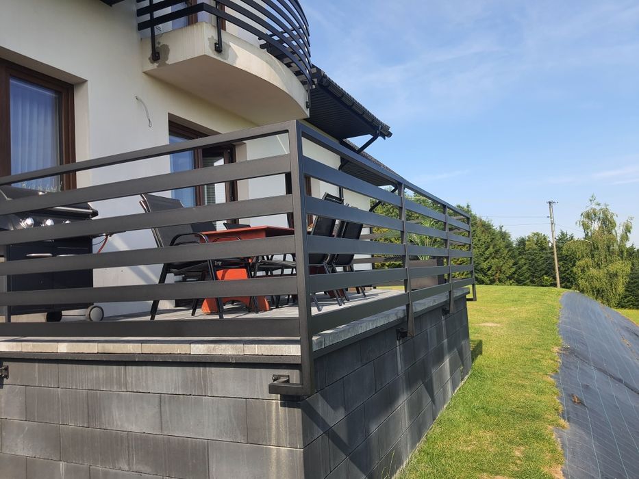 Balustrada panelowa 80x20 ocynk ogniowy
