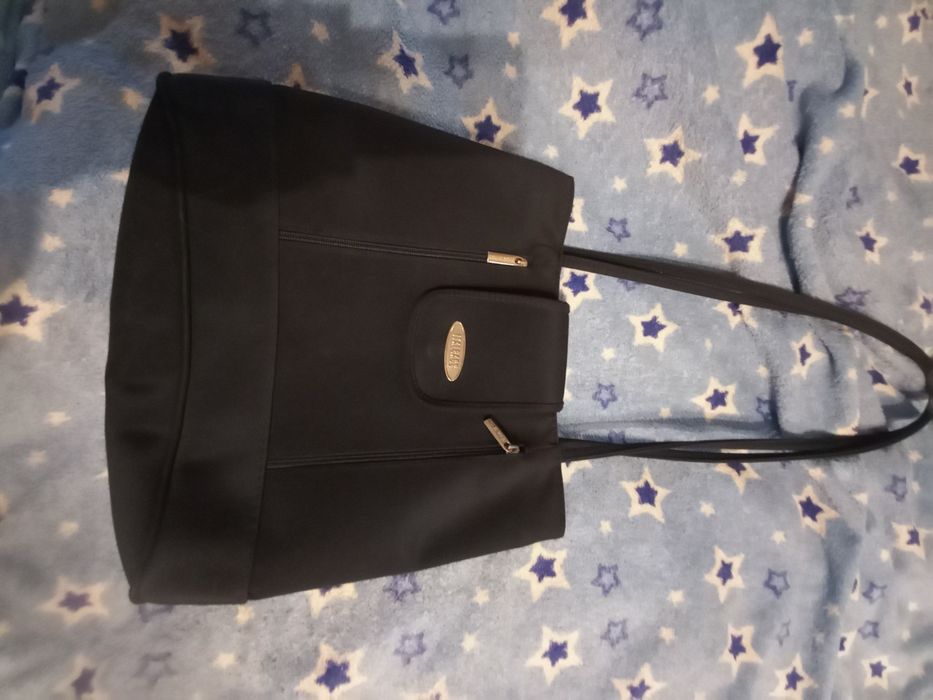 Темно синяя сумка на длингой ручке 400 грг