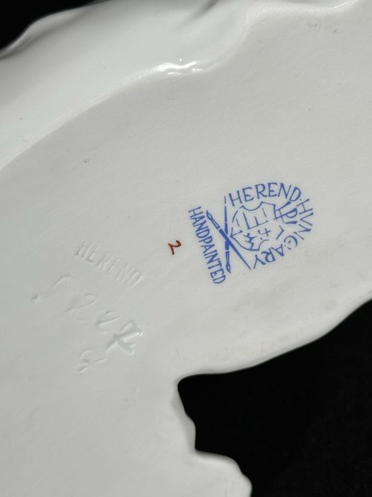 Herend Porcelanowa figurka charta Węgierka Miśnia