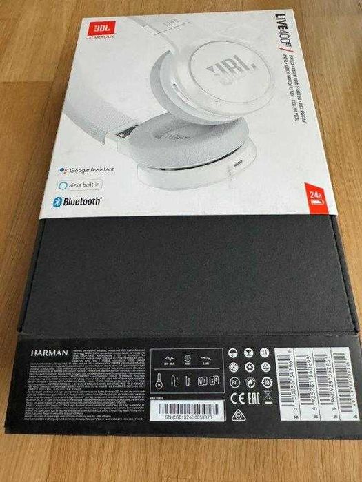 Słuchawki JBL LIVE 400BT Białe