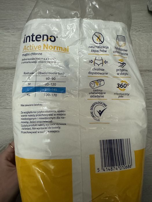 Majtki chłonne inteno