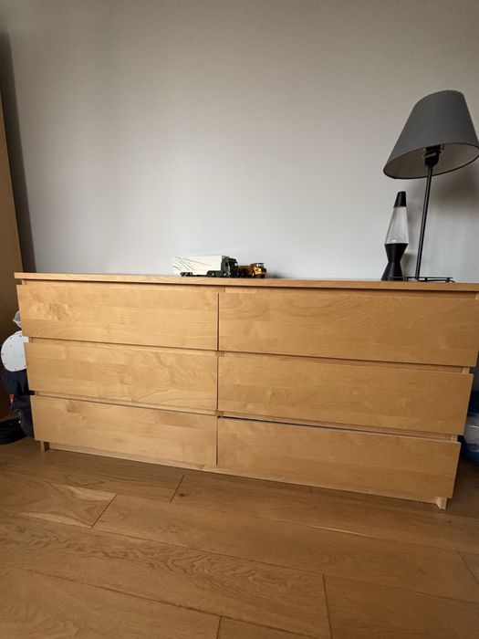 Komoda Ikea ,okleina drewniana.