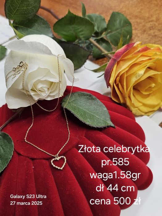Złota celebrytka 1.58 gram