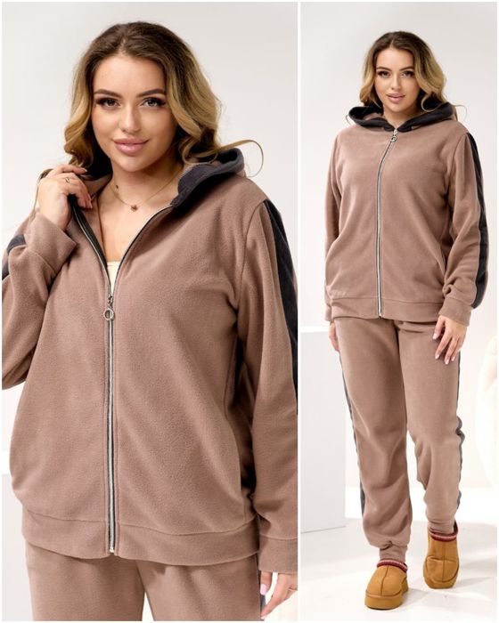 Костюм жіночий флісовий, теплий, Батал‼️роздріб та ОПТ‼️