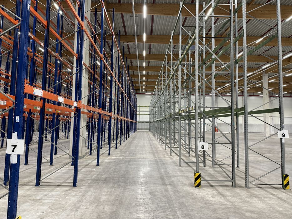 Regal paletowy magazynowy sklepowy przemyslowy metalowy