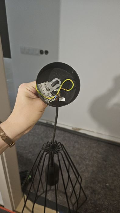 Lampa, żyrandol czarny