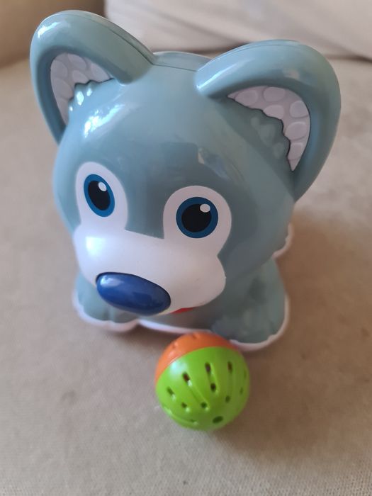 Piesek interaktywny i piłka