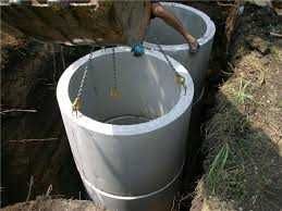 Копання септиків СЕПТИК підКлючБетонні кругиКІЛЬЦЯ екскаватор