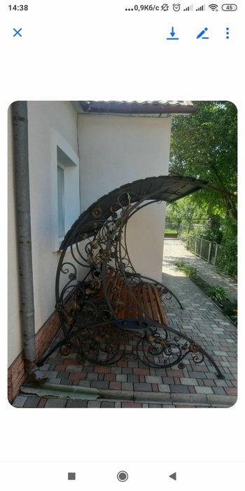 Качелі Лавки лофт матеріал Дуб , комплект Джессіка матеріал дуб