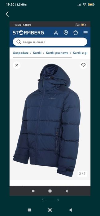 Kurtka puchowa Strongberg roz M unisex.