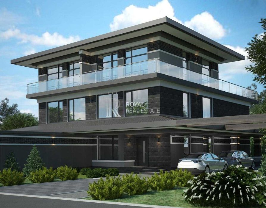 Продаж Дуплекс Лісники 270 м² 2 поверхи Цоколь Тераса на даху Панорамні вікна Цегла Клінкер Ліс Озеро 4 сотки Паркування