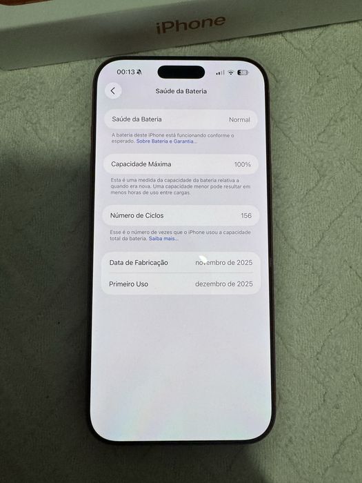 Iphone 17 pro max (Bateria 100%)