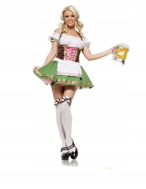 Kostium strój przebranie uwodzicielskie karnawałowe halloween bawarka