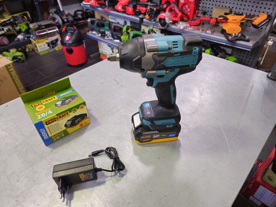 Мощный Гайковерт 800Нm +Акум ProCraft 4.0ah +з.у Бесщеточный двигатель