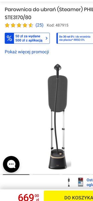 Parownica do ubrań philips