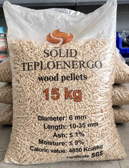 Pellet drzewny Świerkowo-Dębowy 18.4MJ/kg SOLID 6mm  Atest FSC Pelet
