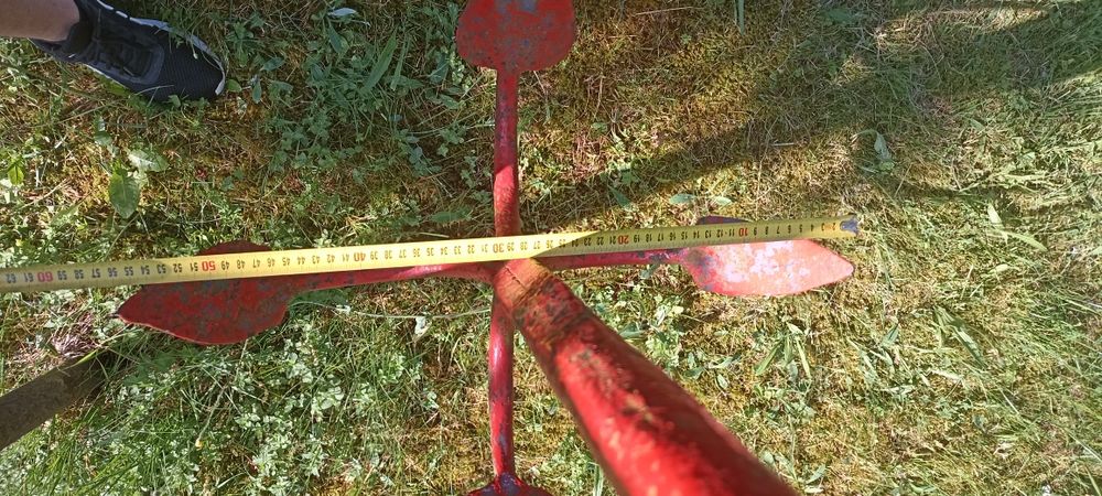 Kotwica stalowa statków z łańcuchem na szeklach