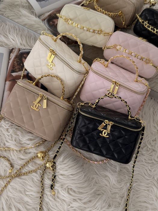 Сумка Chanel Vanity Lux Case with Mirror / Жіноча брендова сумка кейс з дзеркалом