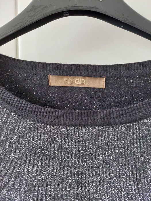 Camisola preta com glitter