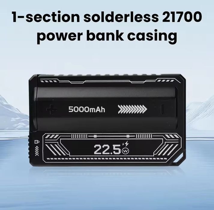 Powerbank на 21700 PD 20w Type C ,  5000 Mah QC 22.5w USB A Liitokala