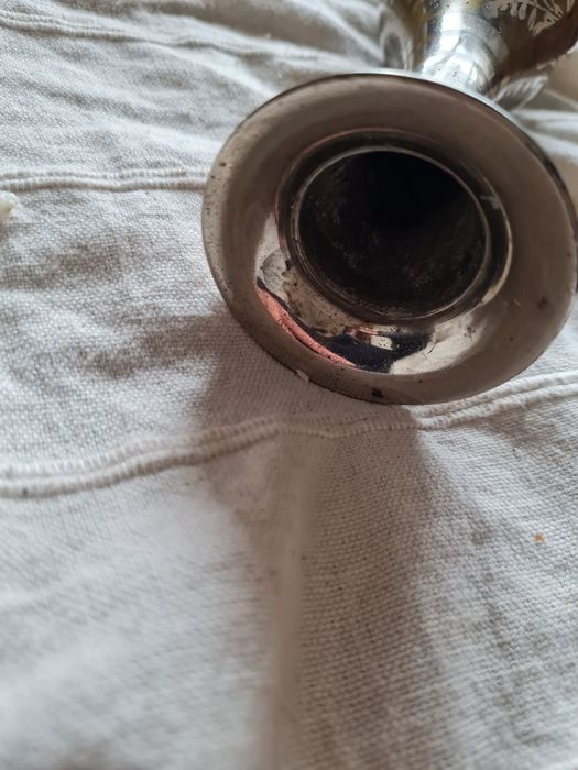 Wazon z mosiądzu srebro miedz Indyjski turecki? Wazonik zdobiony metal