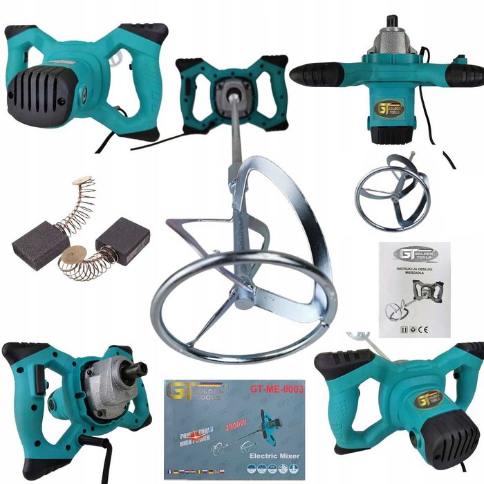 Mieszadło Elektryczne Mieszalnik Mixer Do Zapraw Kleju Farb 2950W