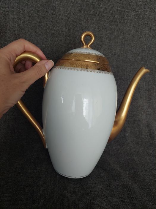 Bule de chá/café de porcelana Limoges