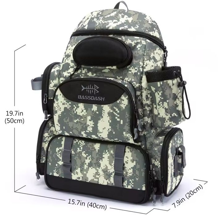 Bassdash plecak wędkarski na ryby jungle camo