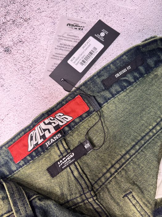 Jaded London Sandblast Denim 26,28,30,32,34,36 Green
