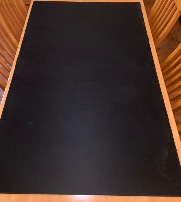 Tapete gaming oversize com 1200×800mm, preto