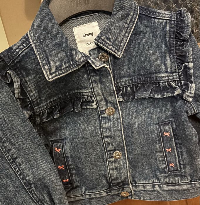 Kurtka jeansowa ręcznie malowana