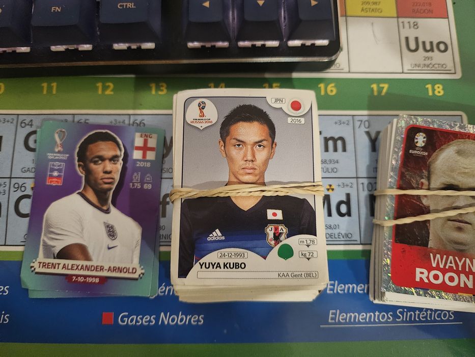 Cromos Futebol Mundial 2018, Euro 2024 e Nacionais