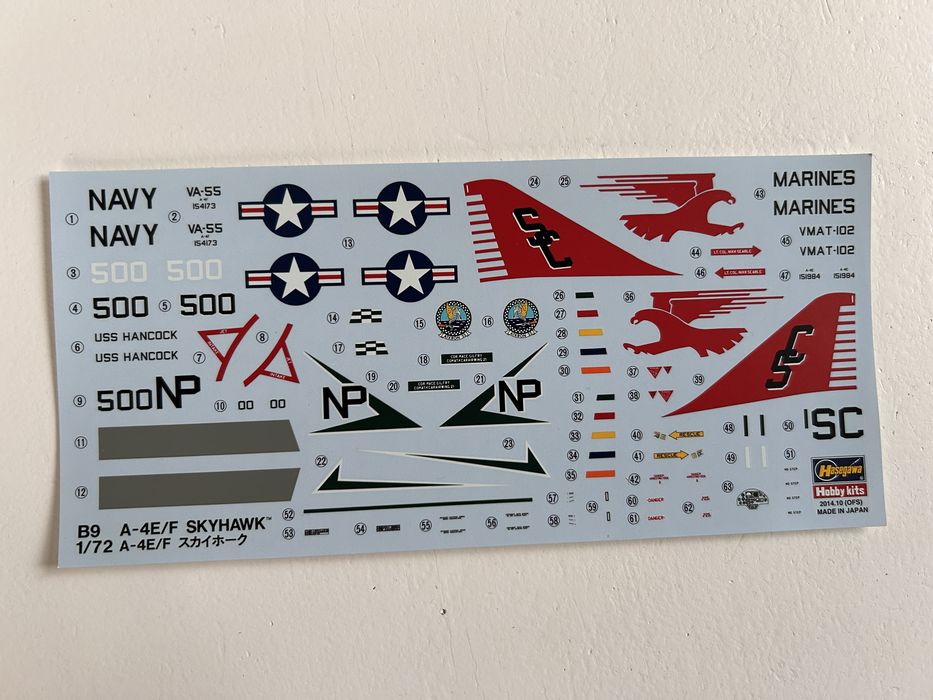 Samolot A-4E/F Skywawk model Hasegawa 00239
