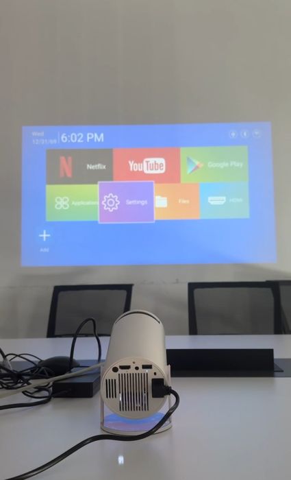 Projetor led 6000 lumens + Android  + Keystone 4D / 1080P (Novos)