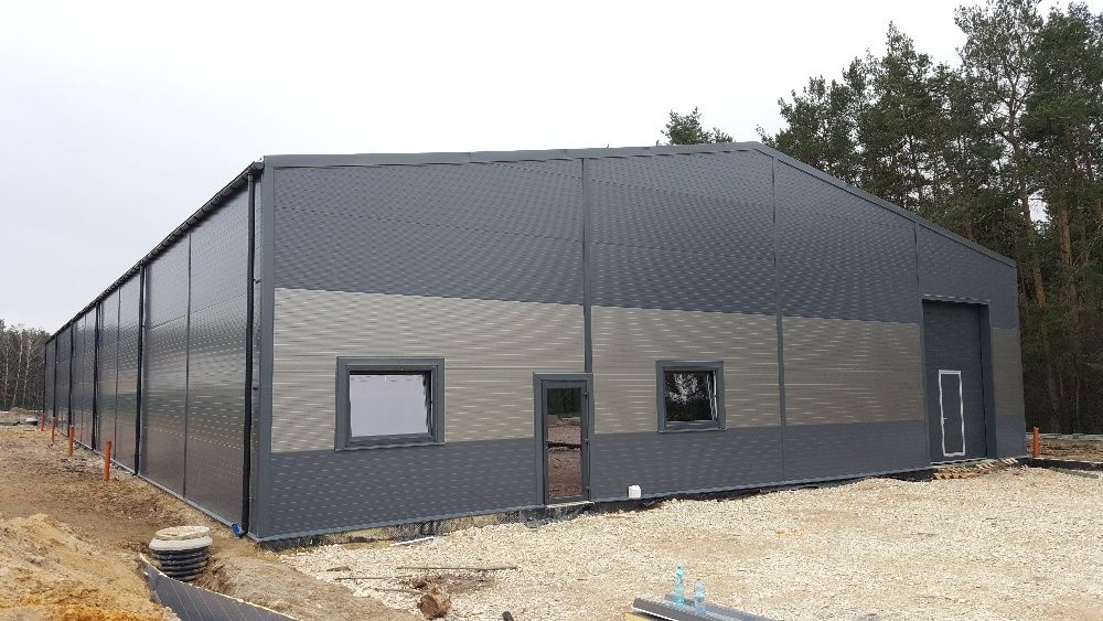Hala stalowa magazynowa ocieplana 20x50x4,5m 1000m2