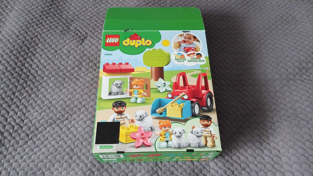 LEGO Duplo Traktor i zwierzęta gospodarskie+instrukcja+pudełko,komplet