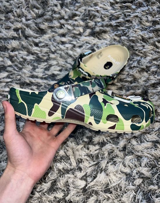 ‼️БЕЗ ПЕРЕДОПЛАТ‼️ Тапки Bape x Crocs / Бейп/ Крокс/ Тапочки